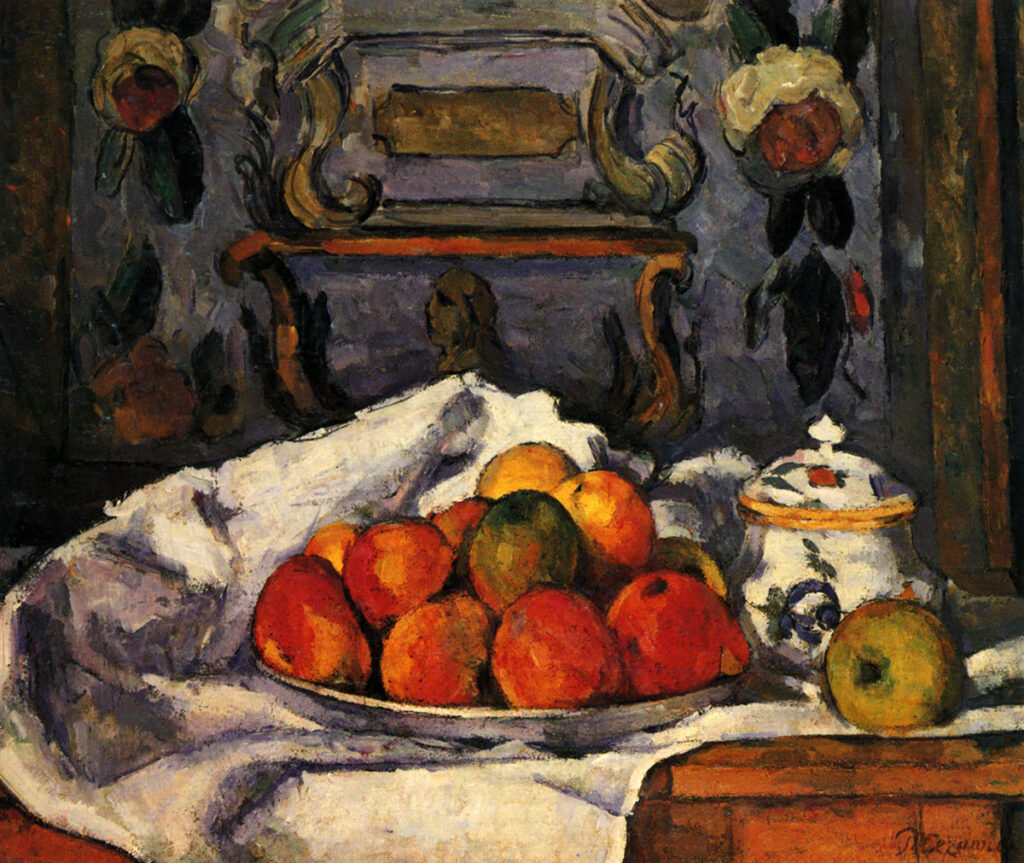 Still life, bowl with apples