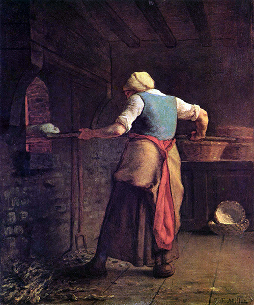 ャン・フランソワ・ミレー『パンを焼く農婦』