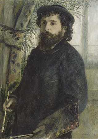 ピエール＝オーギュスト・ルノワール『モネの肖像』
