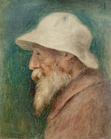 ピエール＝オーギュスト・ルノワール『白い帽子の自画像』
