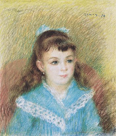 ピエール＝オーギュスト・ルノワール『少女の肖像』
