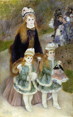 ピエール＝オーギュスト・ルノワール『散歩する母と娘たち』
