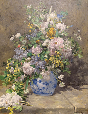 ピエール＝オーギュスト・ルノワール『大きな花瓶(春の花)』
