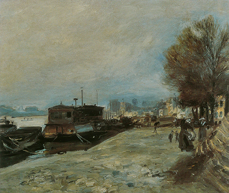 ピエール＝オーギュスト・ルノワール『パリ近郊のセーヌ川の洗濯船』