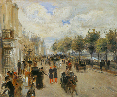 ピエール＝オーギュスト・ルノワール『パリのマラケ通り』
