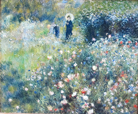 ピエール＝オーギュスト・ルノワール『庭で日傘をさす女性』
