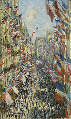 クロード・モネ『パリのモントルグイユ通り、1878 年 6 月 30 日の祝典』