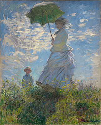 クロード・モネ『散歩、日傘を指す女性』