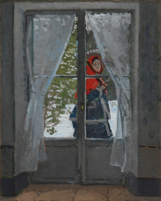 クロード・モネ『赤い頭巾、モネ夫人の肖像』